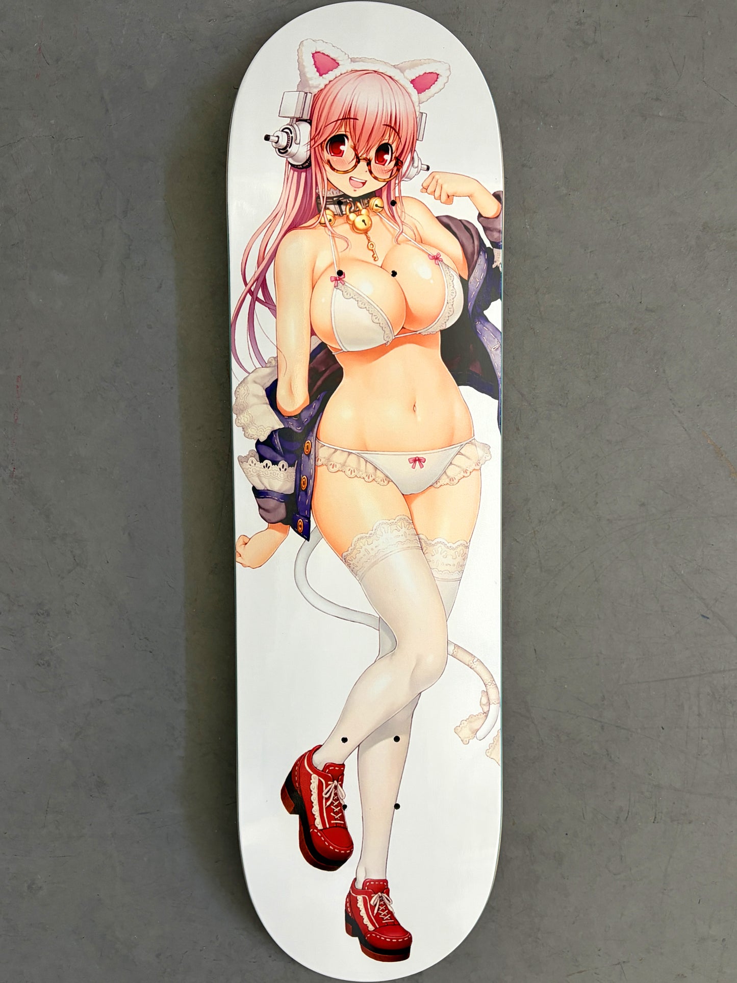 sonico cat girl 8.5 X 32.25 SPARKLE PEARL WHITE