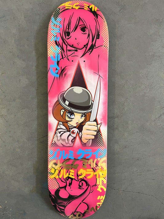 ultraviolence 8.25 X 32.25 WHITE/PINK MIST MIXED PROCESS SIGNED 1 of 1