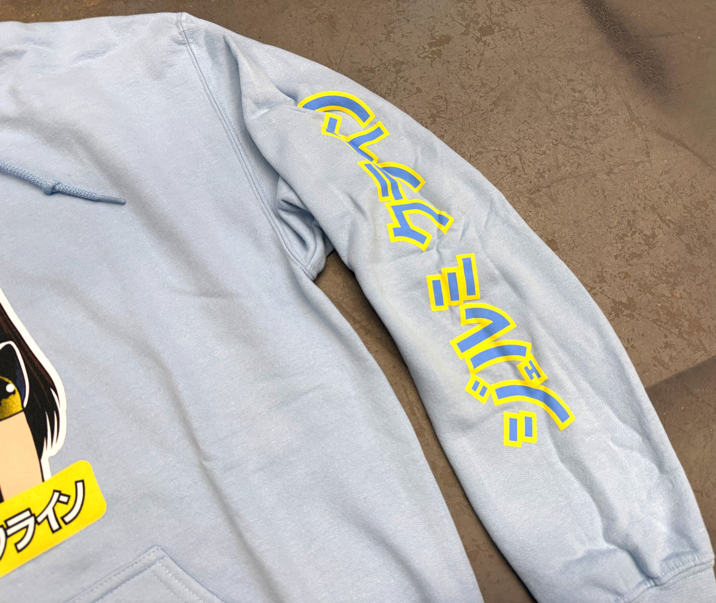 dream girl hooded sweatshirt - POWDER BLUE
