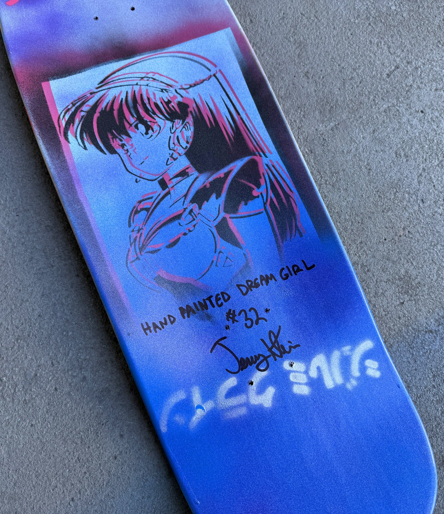 1 of 1 dream girl hand painted #32