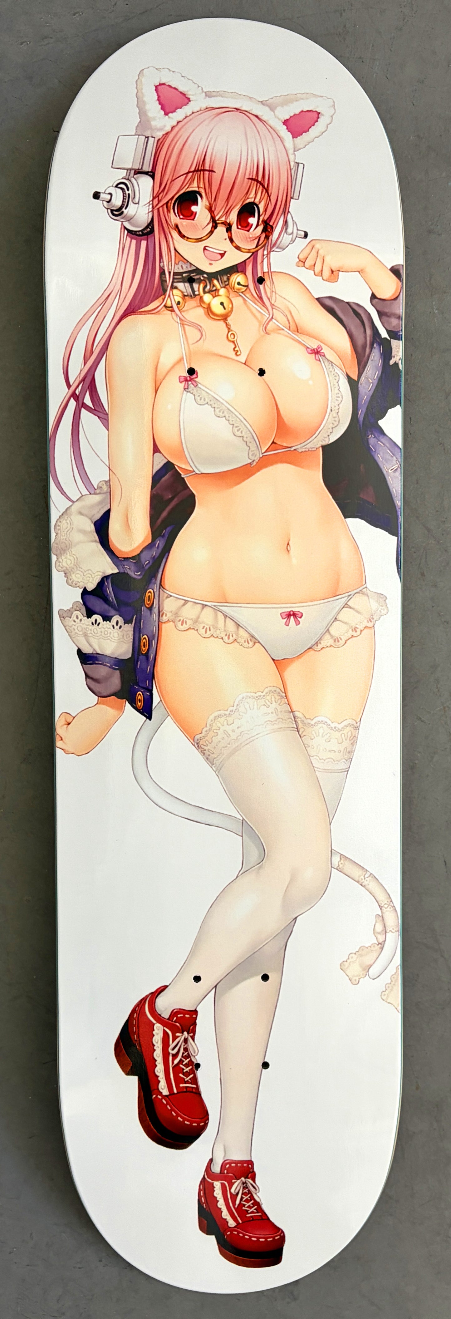 sonico cat girl 8.5 X 32.25 SPARKLE PEARL WHITE