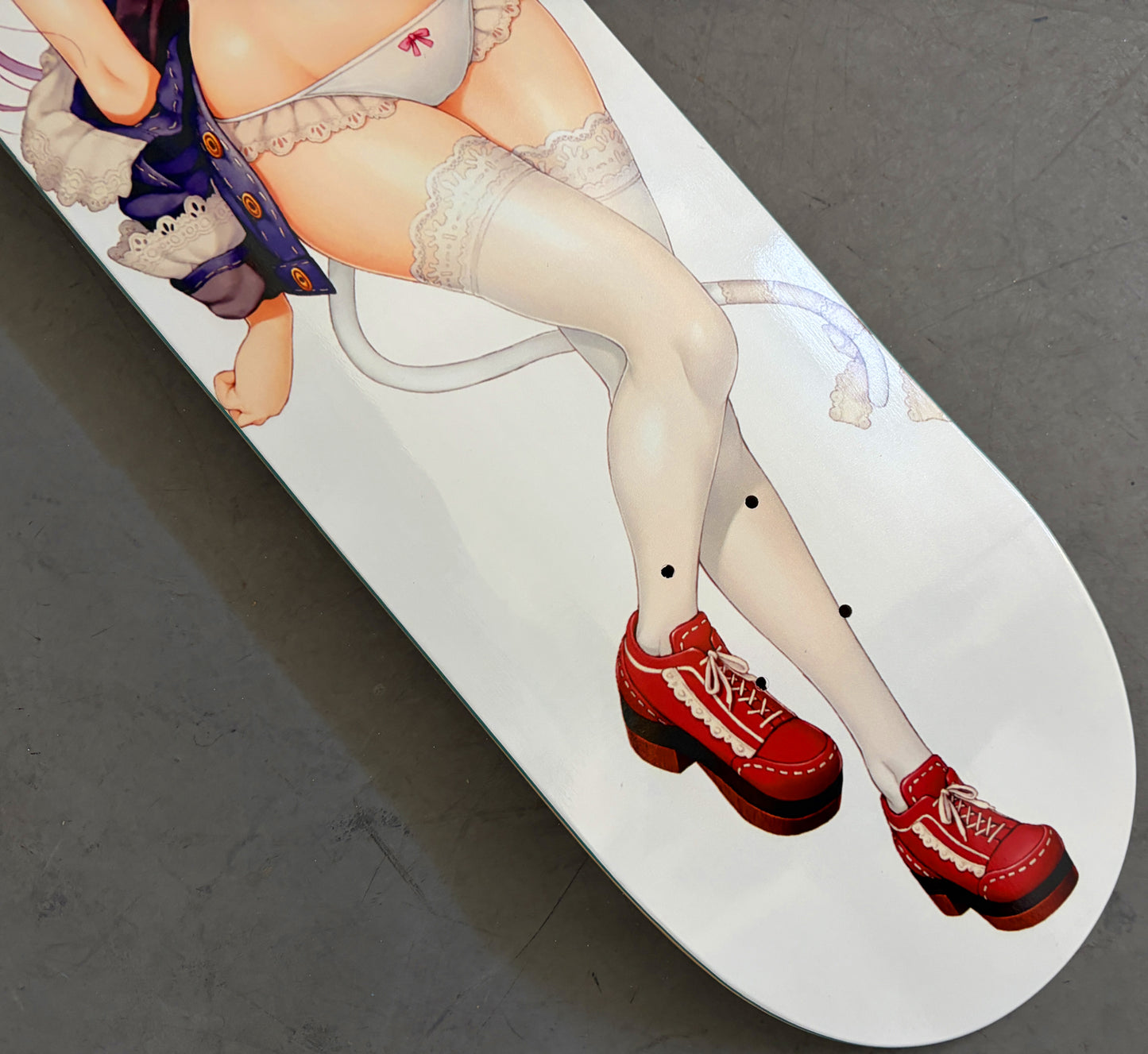 sonico cat girl 8.5 X 32.25 SPARKLE PEARL WHITE