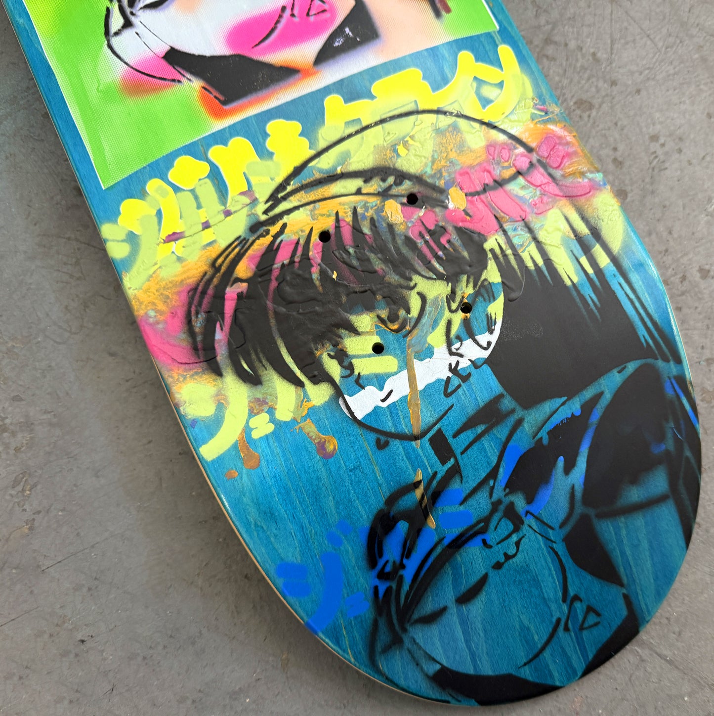 gonz dream girl TEAL MIS-PRINT 8.5 X 32 1 OF 1