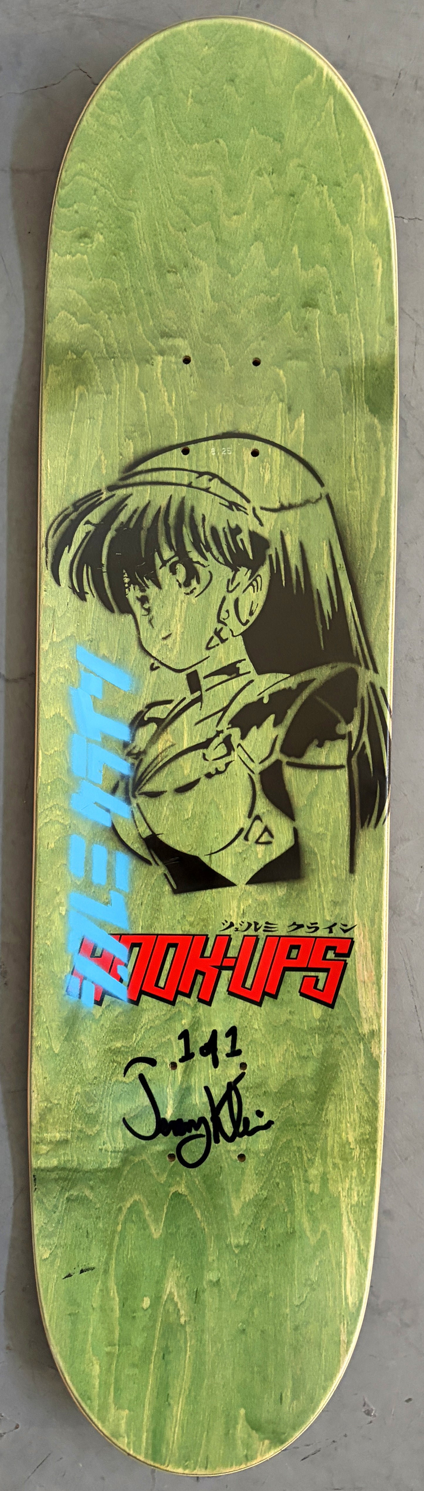 death bunny PINK/BLUE ANODIZED 8.25 X 32.25 SIGNED 1 OF 1