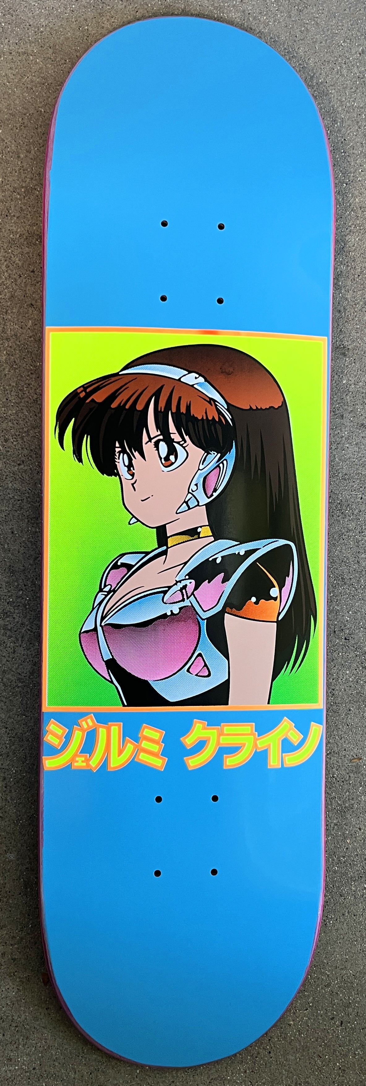 dream girl hand screened BRIGHT BLUE 8.5 X 32.25