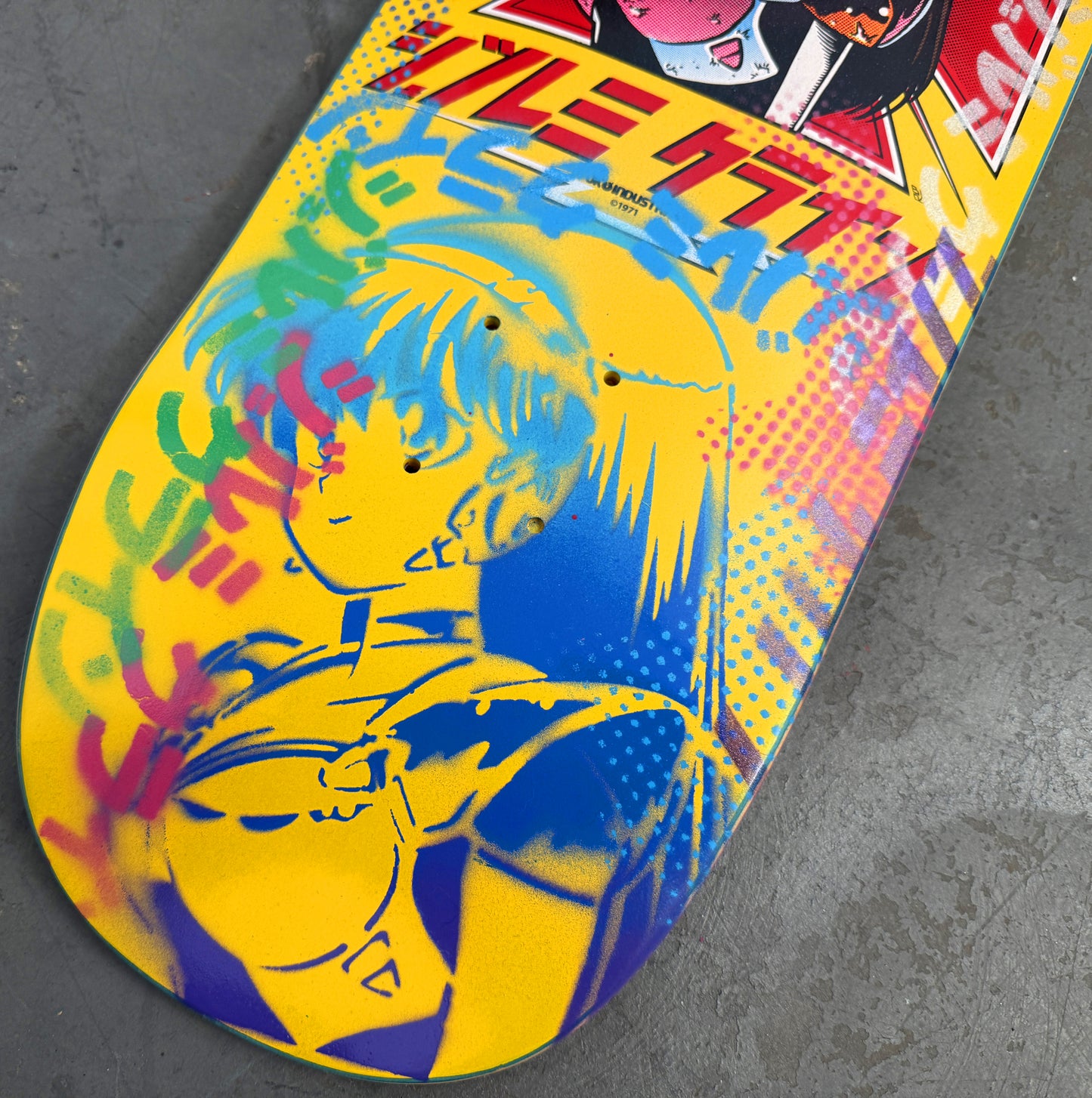 dream hawk YELLOW/PINK/BLUE 9.5 X 31.75 1 OF 1