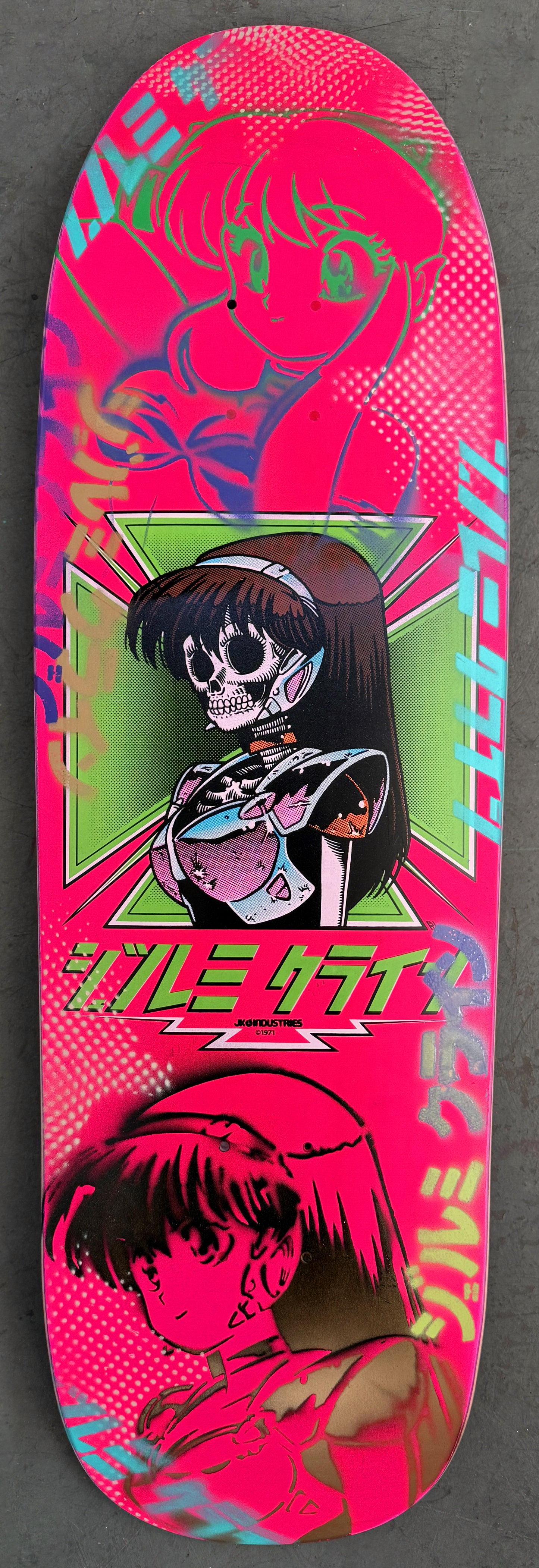 dream hawk FLOURESCENT PINK/BLACK/GOLD 9.5 X 31.75 1 OF 1