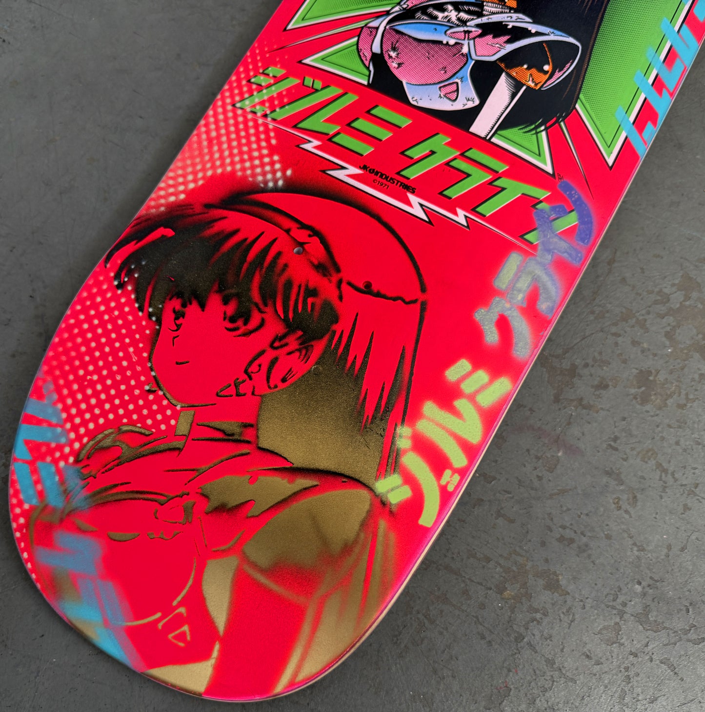 dream hawk FLOURESCENT PINK/BLACK/GOLD 9.5 X 31.75 1 OF 1