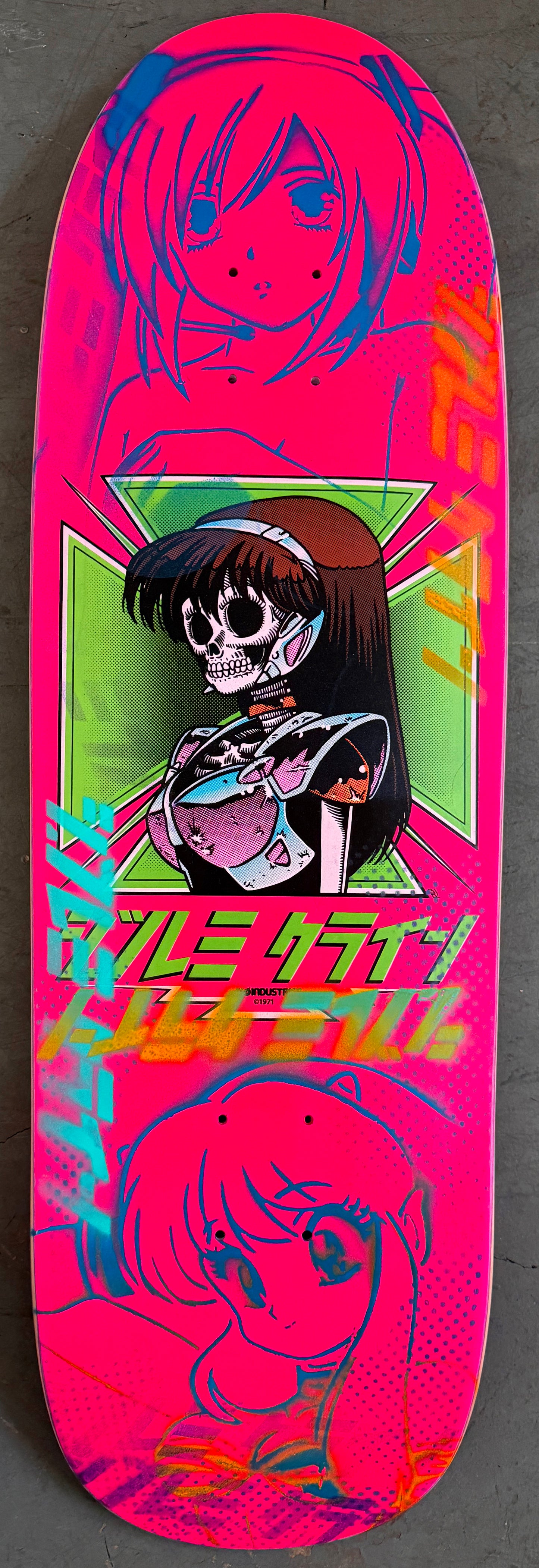 dream hawk FLOURESCENT PINK/BRIGHT BLUE 9.5 X 31.75 1 OF 1