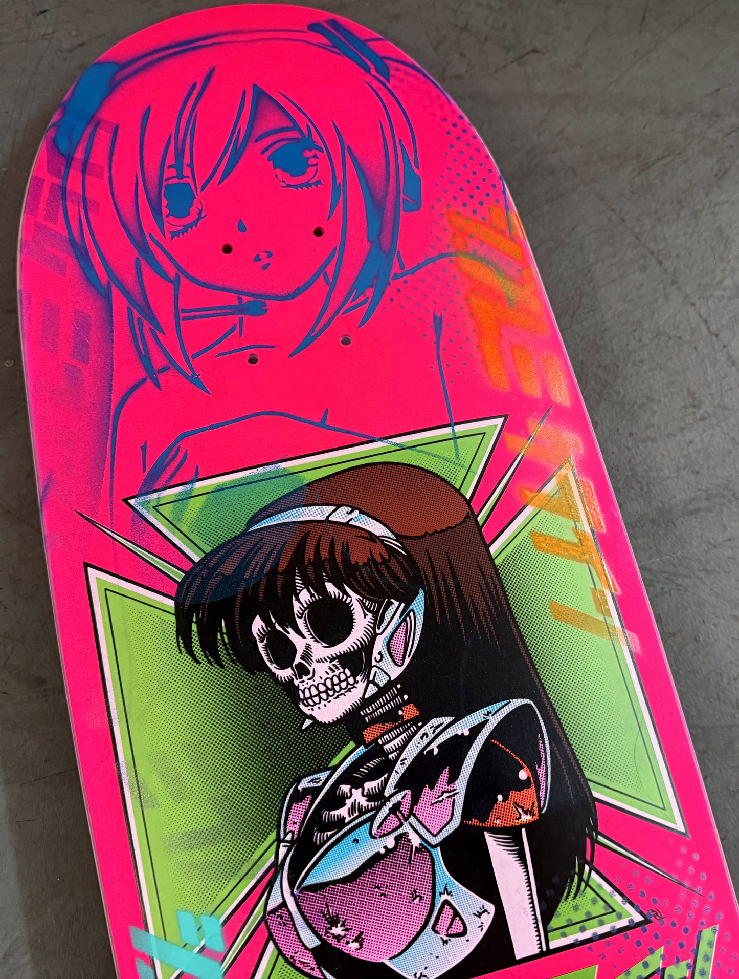 dream hawk FLOURESCENT PINK/BRIGHT BLUE 9.5 X 31.75 1 OF 1