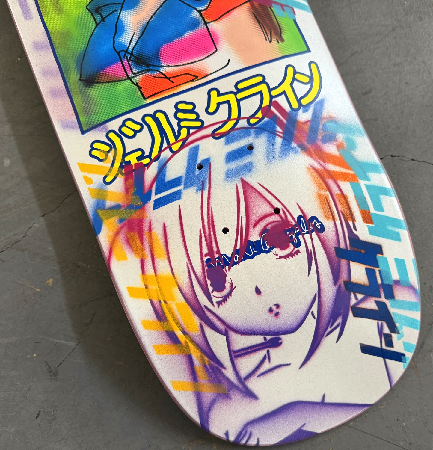 gonz dream girl PEARL WHITE/PURPLE 9.5 X 31.75 1 OF 1