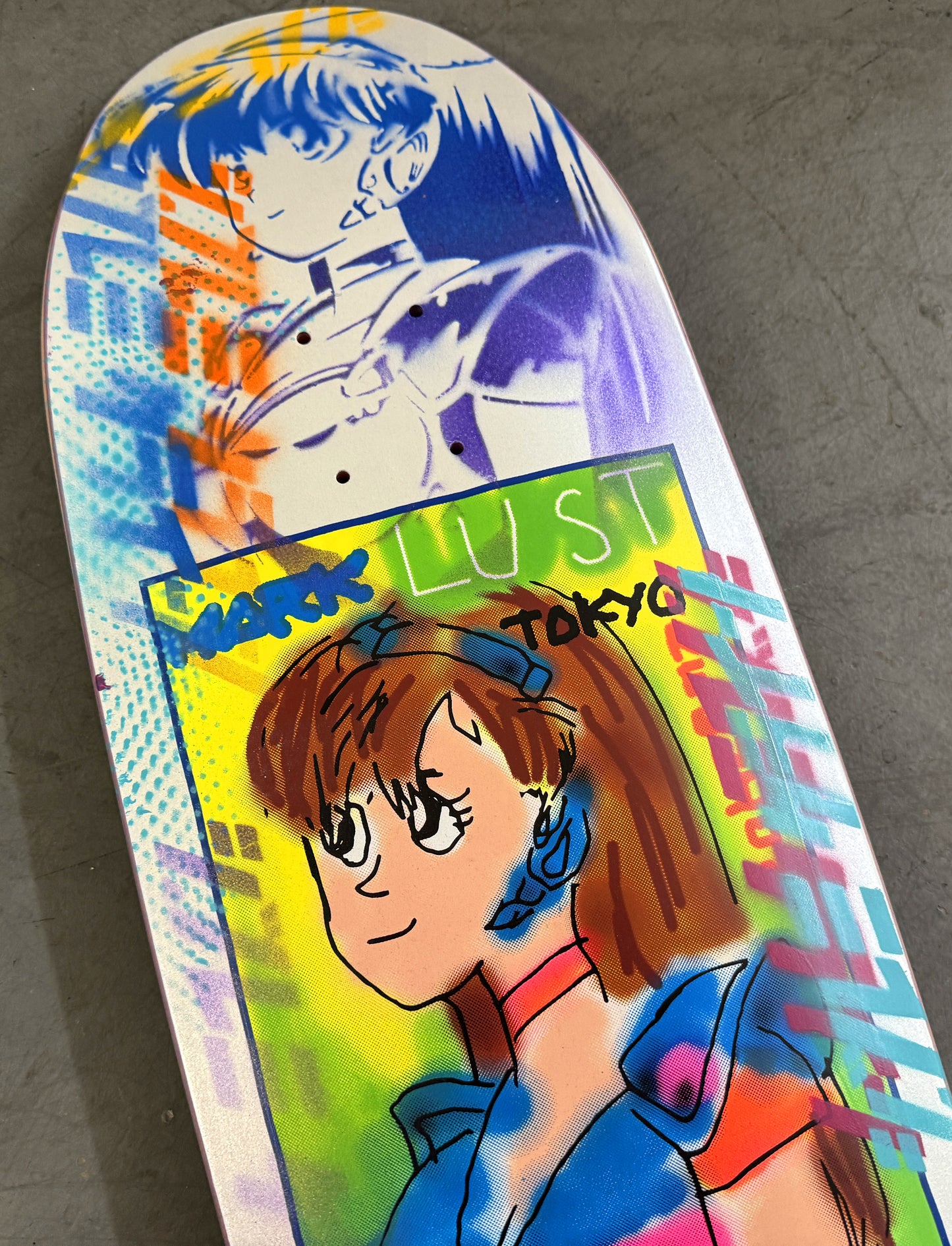 gonz dream girl PEARL WHITE/PURPLE 9.5 X 31.75 1 OF 1
