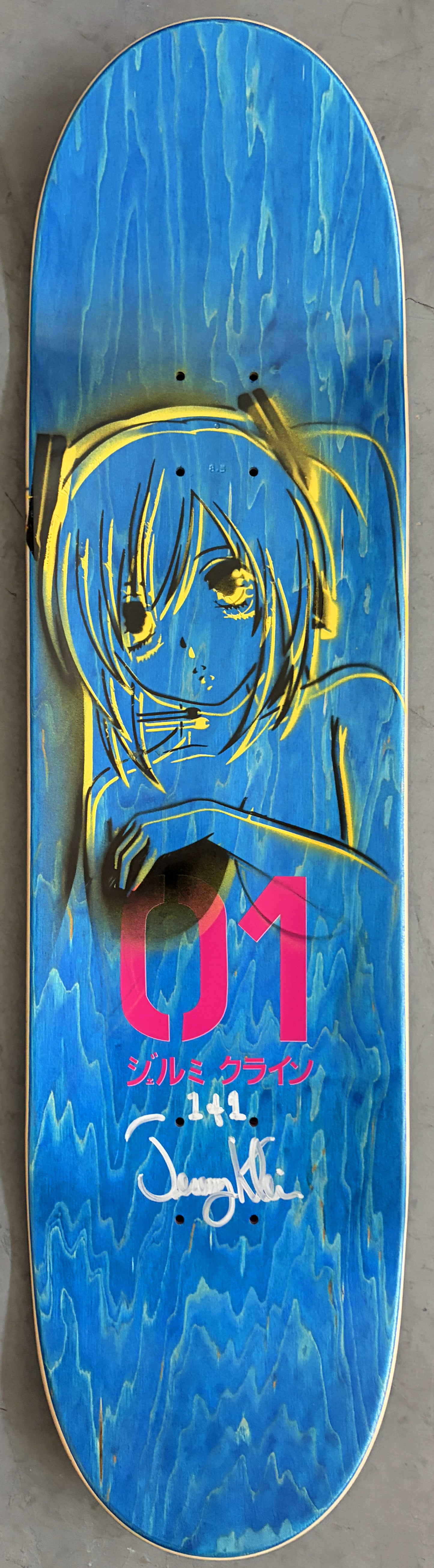 hatsune PINK/PURPLE SPARKLE MIXED PROCESS 8.5 X 32.25 HAND SCREENED 1 OF 1
