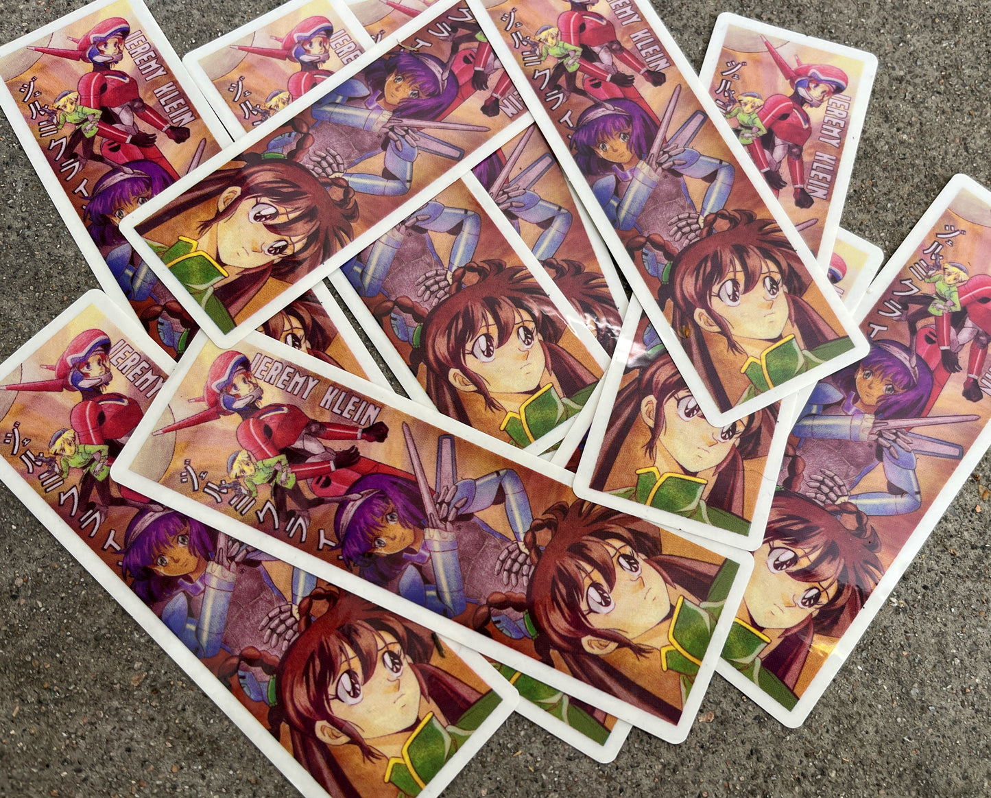 SIGNED knight sabers - 8.5 X 32.25 w/ 10 pack of stickers