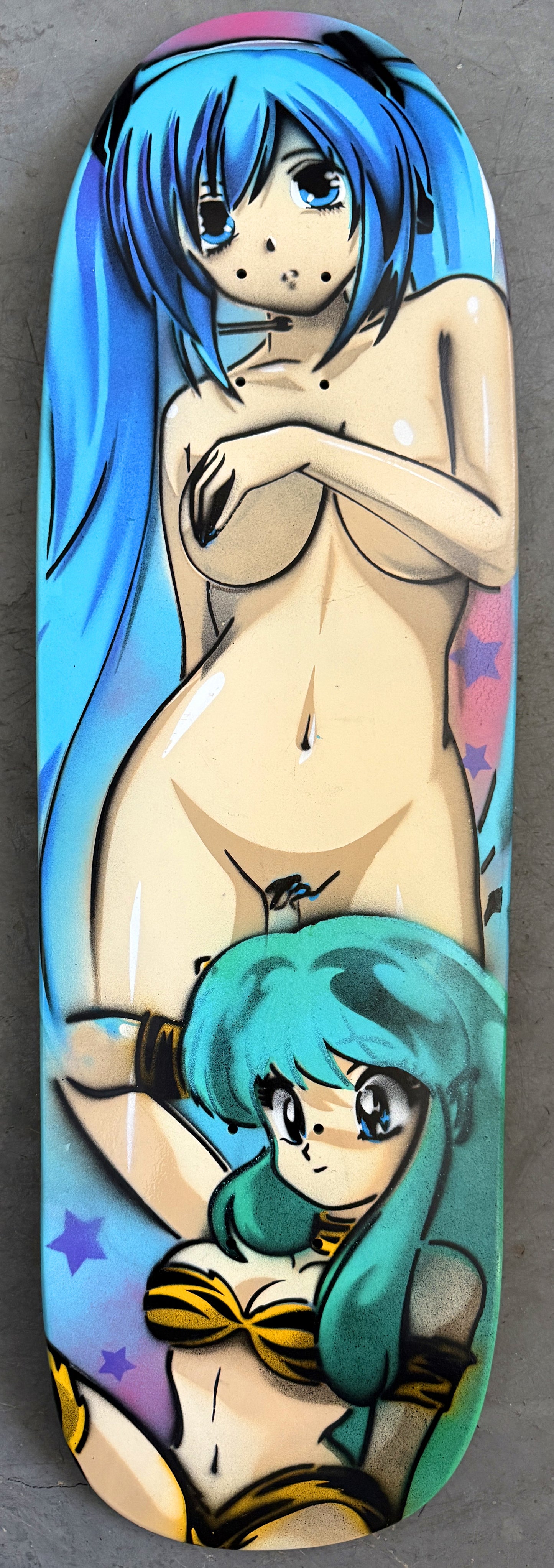 HAND PAINTED SIGNED lum & hitomi 1 OF 1
