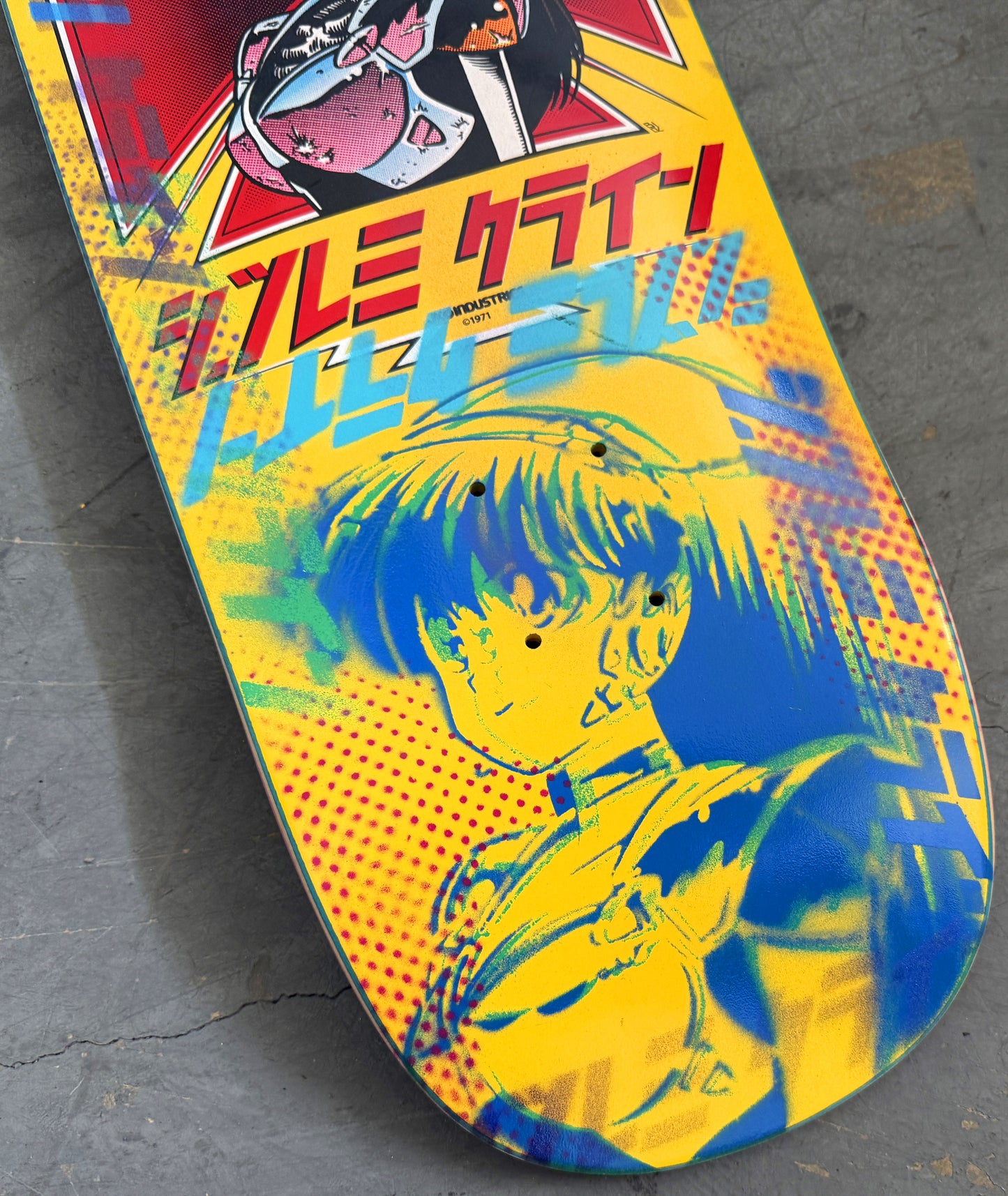 dream hawk YELLOW/PURPLE/MAGENTA 9.5 X 31.75 1 OF 1