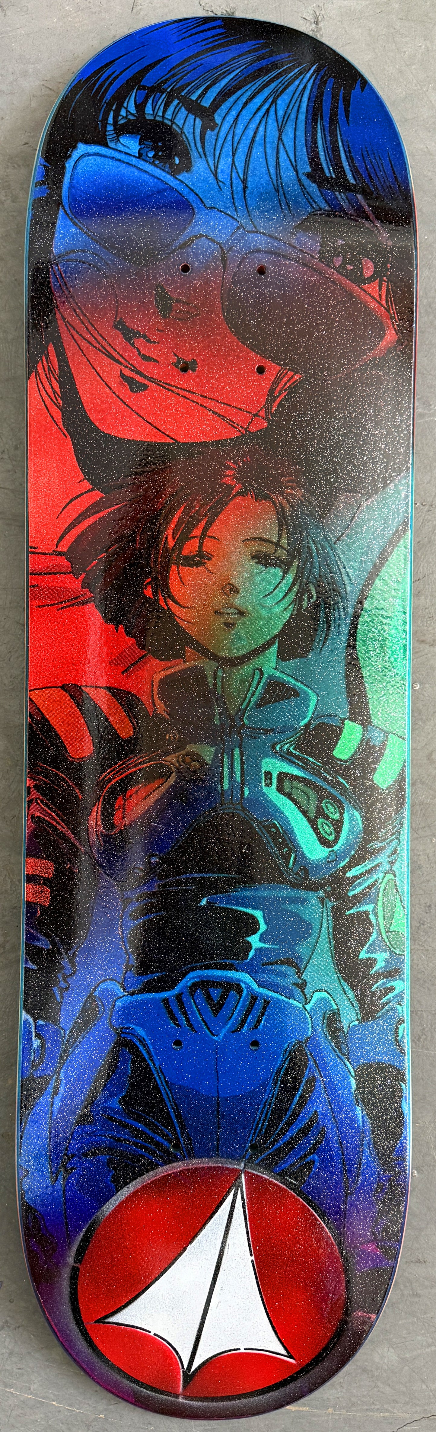 SIGNED macross 8.5 X 32.25 BLUE/RED/GREEN/BLUE LOGO STARDUST 1 of 1