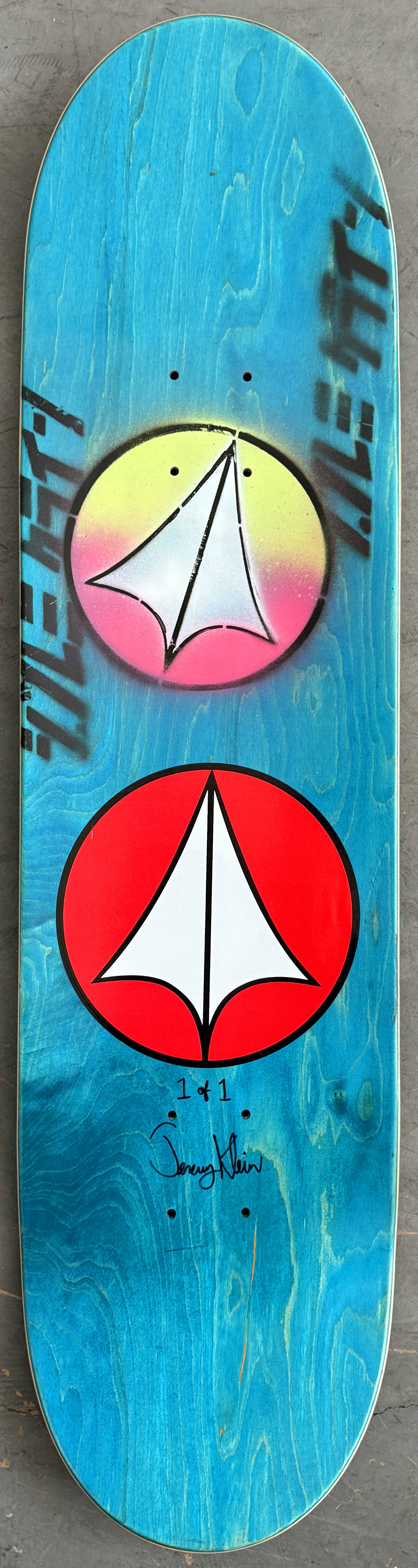 SIGNED macross 8.5 X 32.25 BLUE/RED/GREEN/BLUE LOGO STARDUST 1 of 1