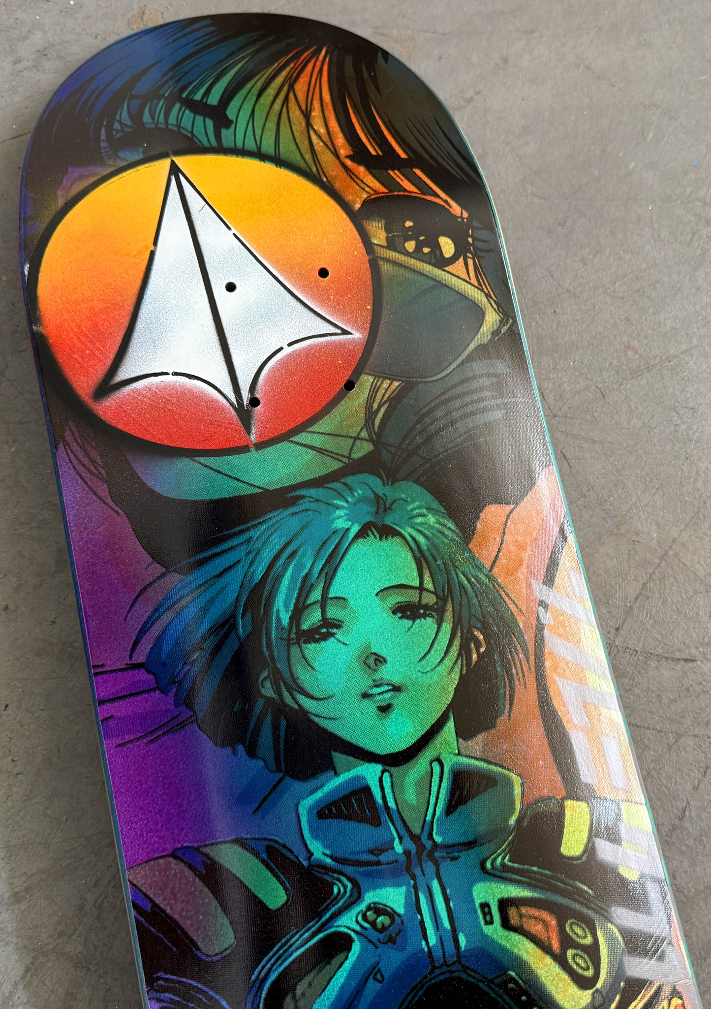 SIGNED macross 8.5 X 32.25 PURPLE/BLUE/YELLOW DUAL LOGOS STARDUST 1 of 1