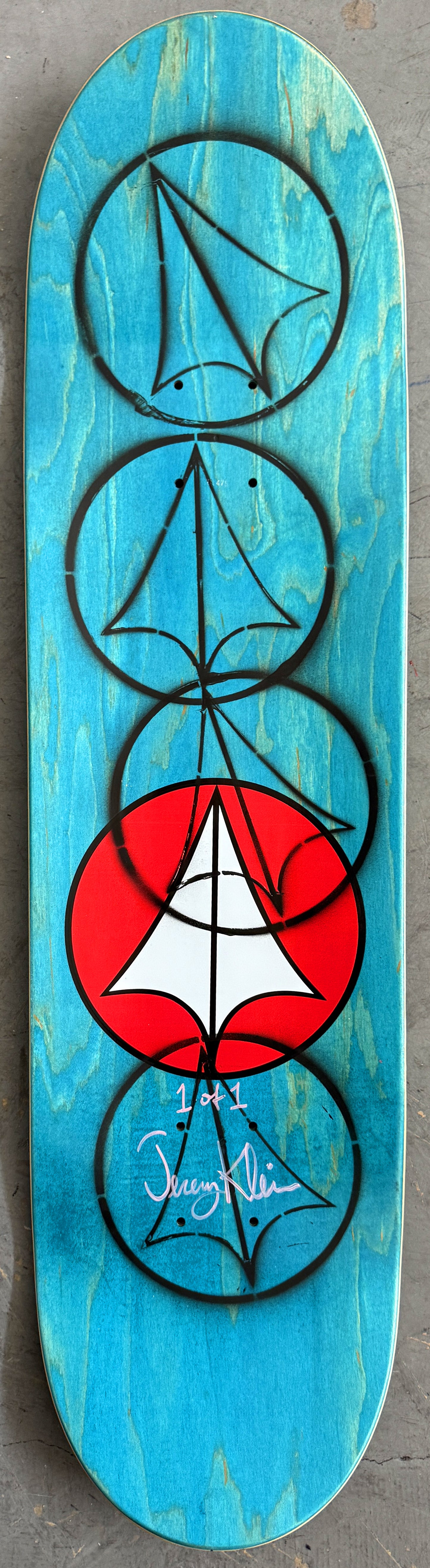 SIGNED macross 8.5 X 32.25 PURPLE/BLUE/YELLOW DUAL LOGOS STARDUST 1 of 1