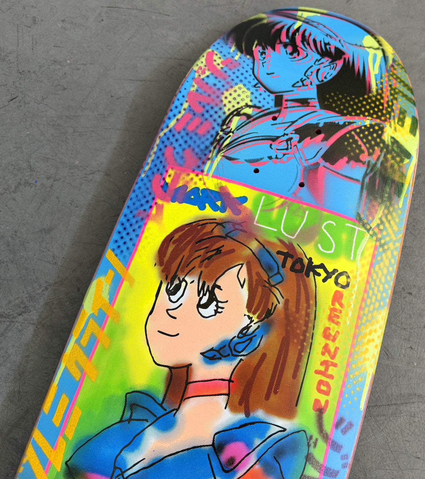 gonz dream girl BRIGHT BLUE/BLACK 9.5 X 31.75 1 OF 1