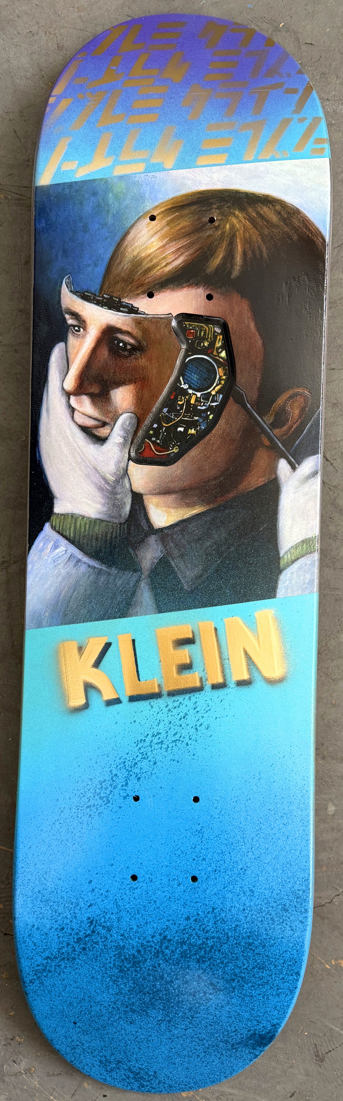 klein hammers 8.25 X 32.25 BEAUTIFUL BLUE MIXED PROCESS 1 of 1