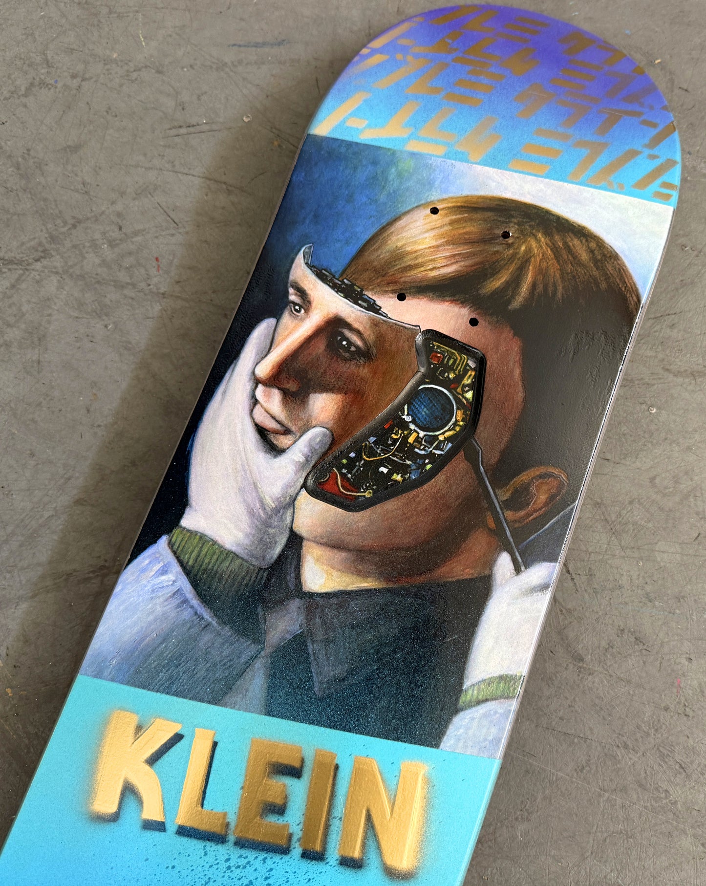 klein hammers 8.25 X 32.25 BEAUTIFUL BLUE MIXED PROCESS 1 of 1