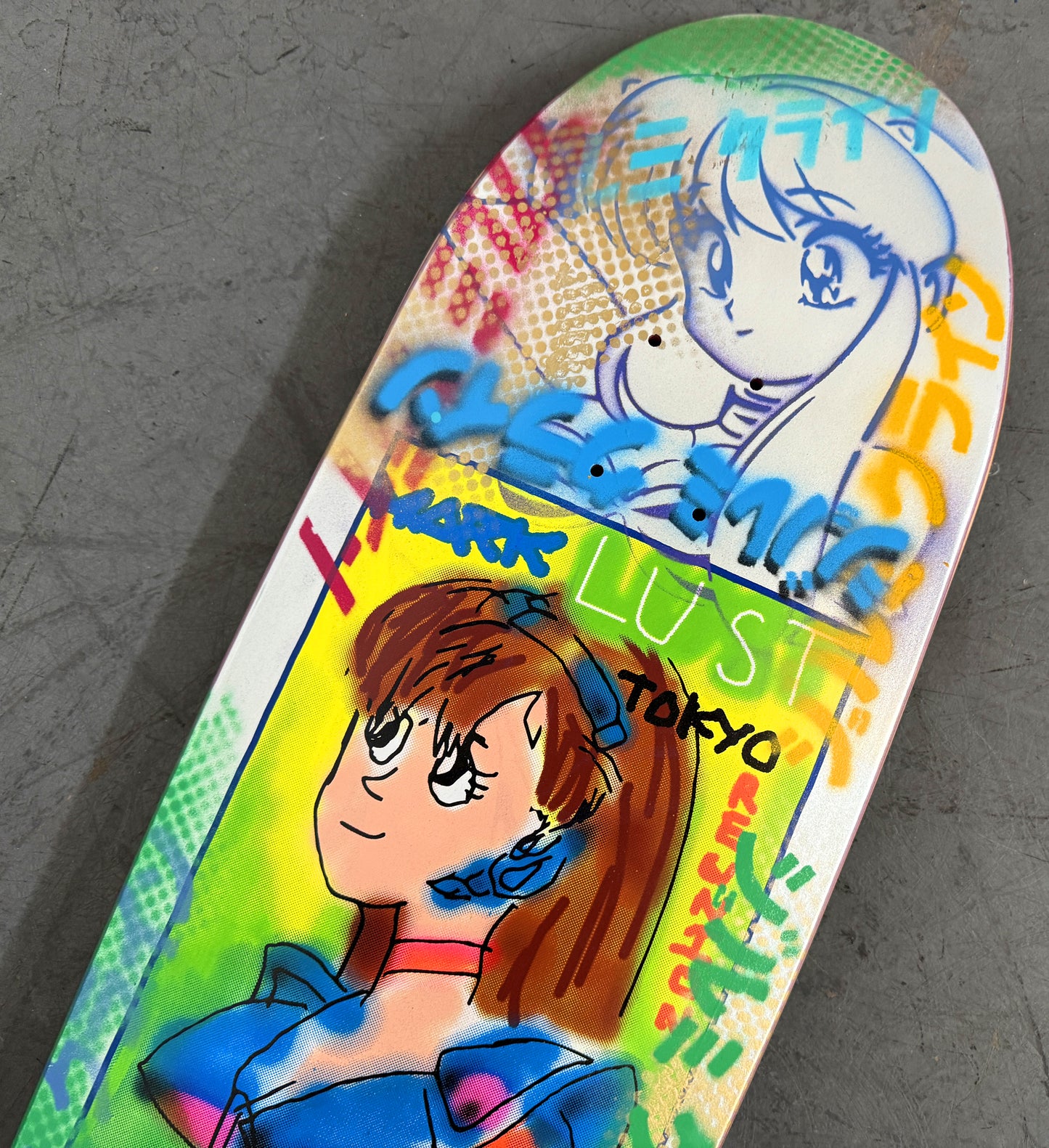 gonz dream girl WHITE/PURPLE/BLUE 9.5 X 31.75 1 OF 1