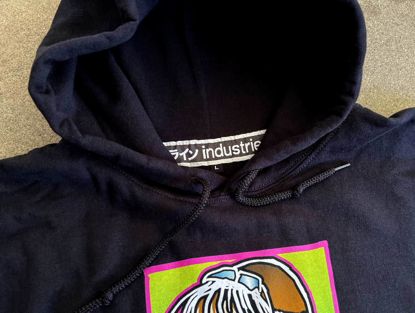 LANCE dream girl hooded sweatshirt - BLACK