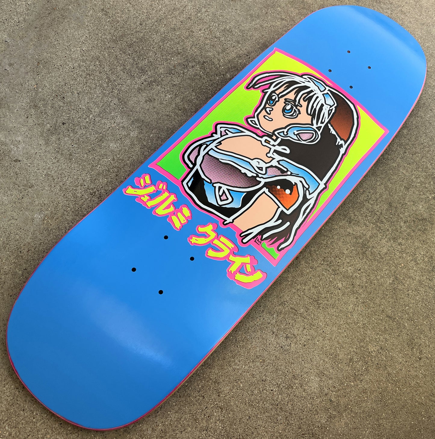 LANCE dream girl board original shape SIGNED - BRIGHT BLUE