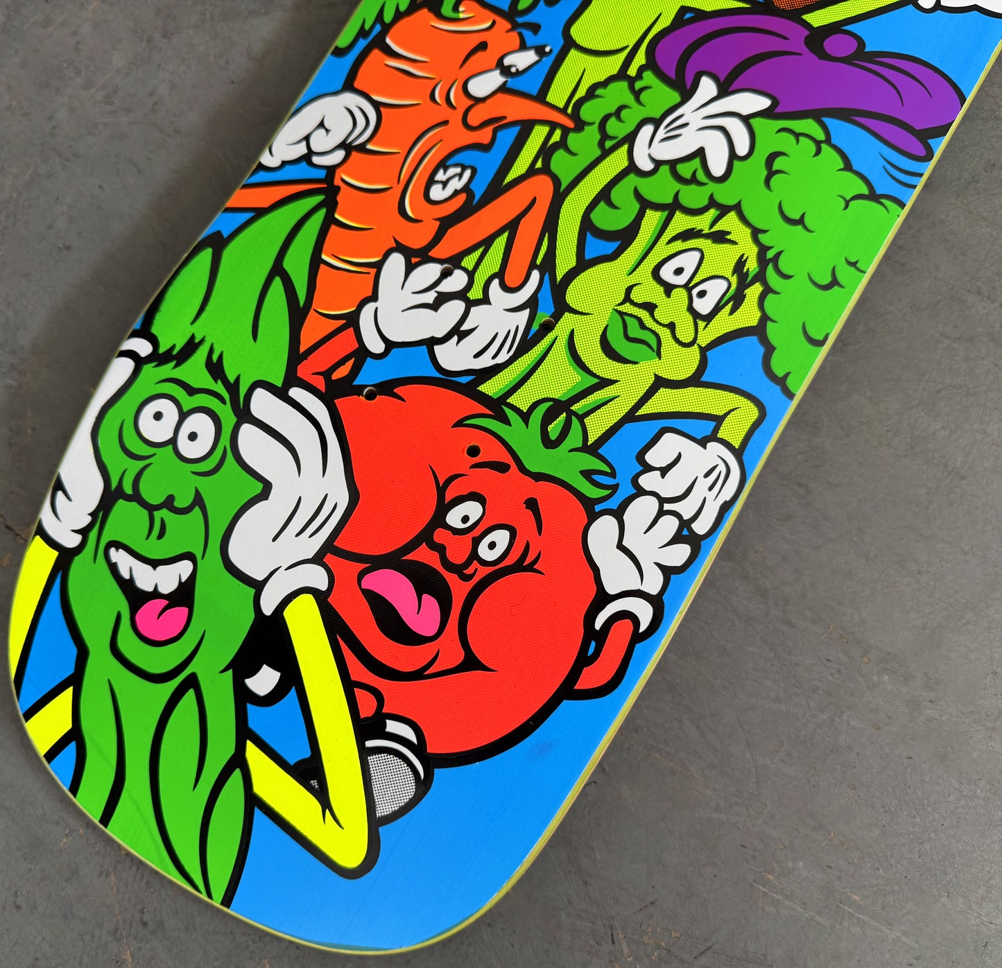 SIGNED jeremy klein original hand screened candy bar board 9.75 X 31.75 wheelbase 14.5