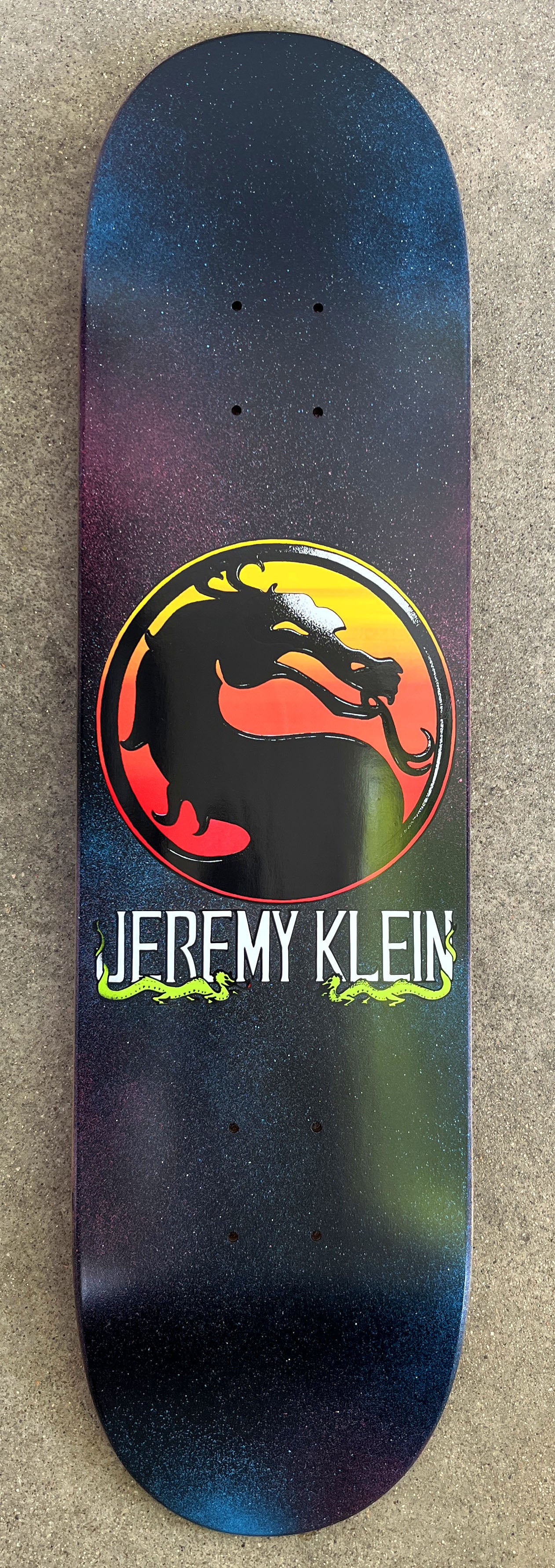 SIGNED jeremy klein dragon 8.0 X 31.75 HAND SCREENED GALAXY