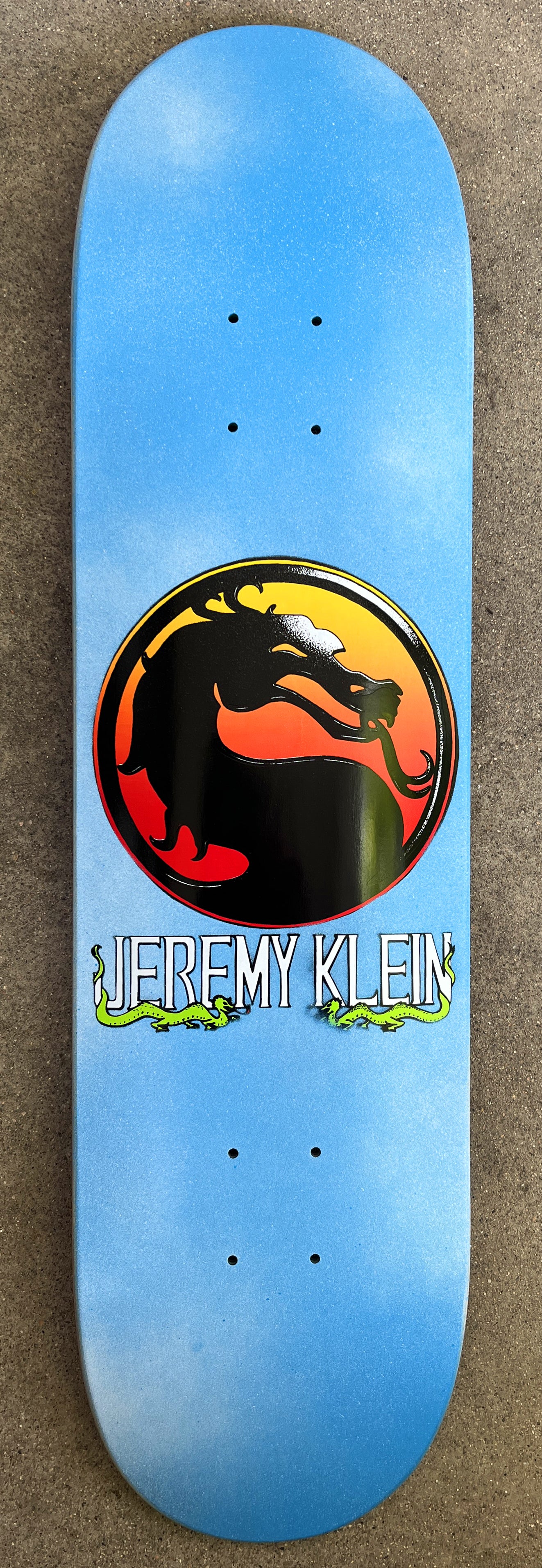 SIGNED jeremy klein dragon 8.0 X 31.75 HAND SCREENED CLOUDS