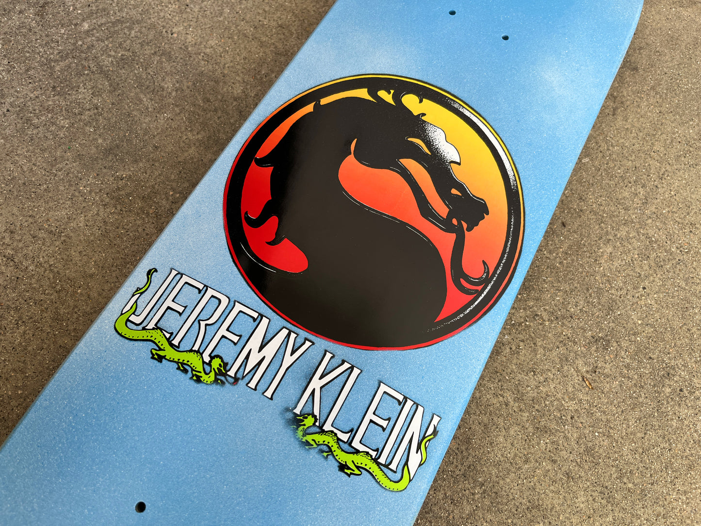 SIGNED jeremy klein dragon 8.0 X 31.75 HAND SCREENED CLOUDS