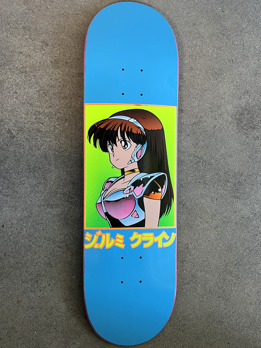 dream girl hand screened BRIGHT BLUE 8.5 X 32.25