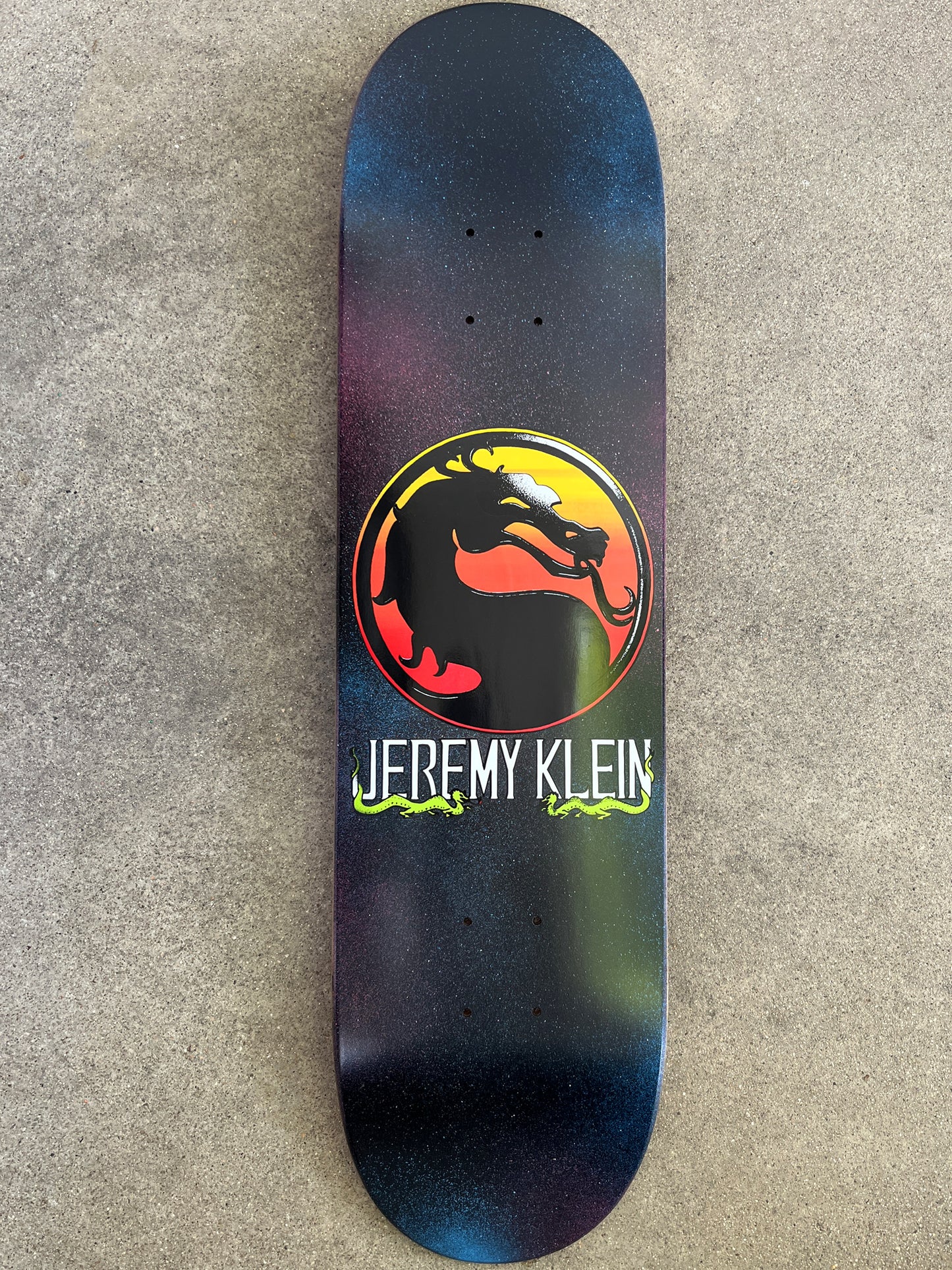 SIGNED jeremy klein dragon 8.0 X 31.75 HAND SCREENED GALAXY