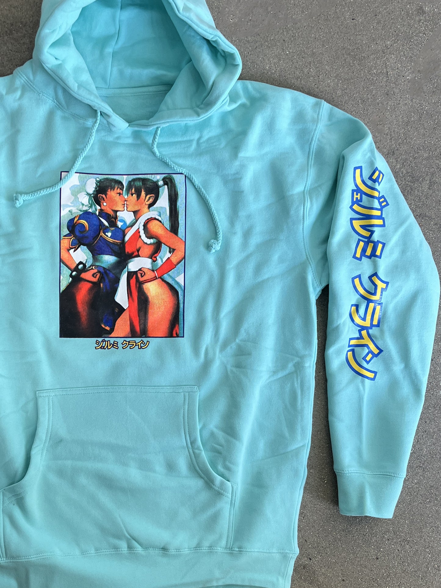 chun vs. mai hooded sweatshirt - MINT GREEN