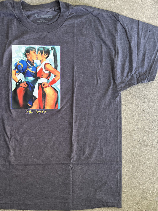 chun vs. mai t-shirt -CHARCOL HEATHER GREY