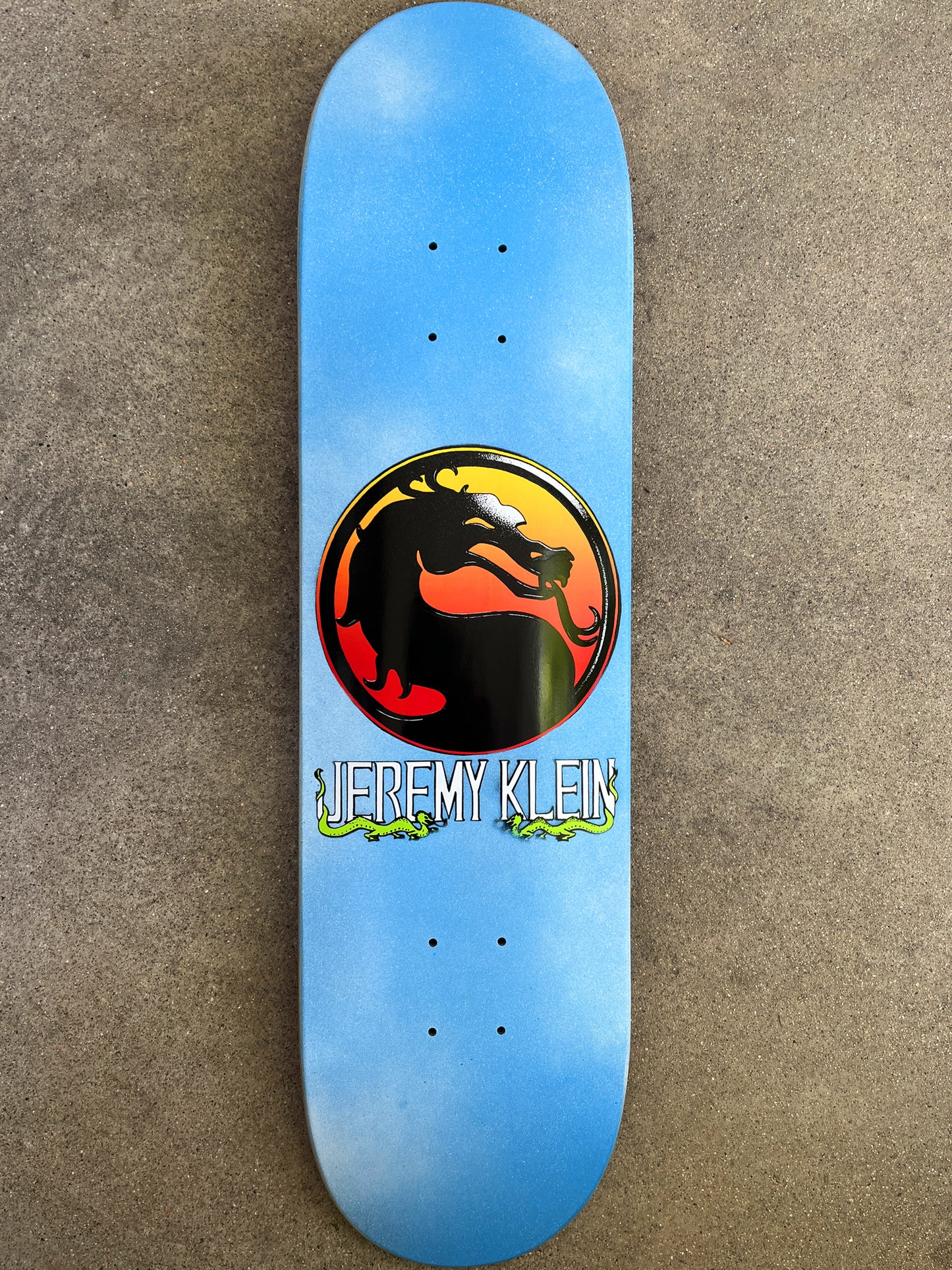SIGNED jeremy klein dragon 8.0 X 31.75 HAND SCREENED CLOUDS
