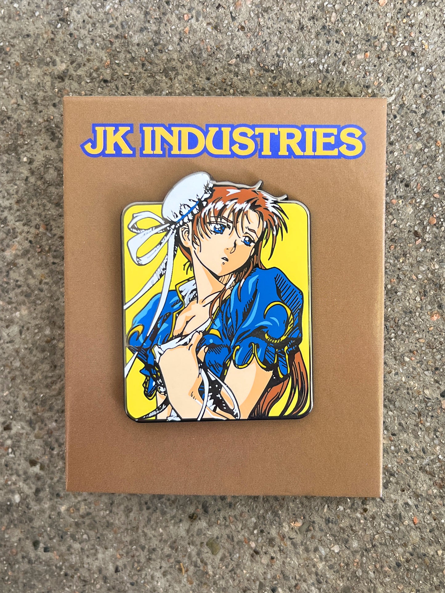 chun li hard nickel enamel pin