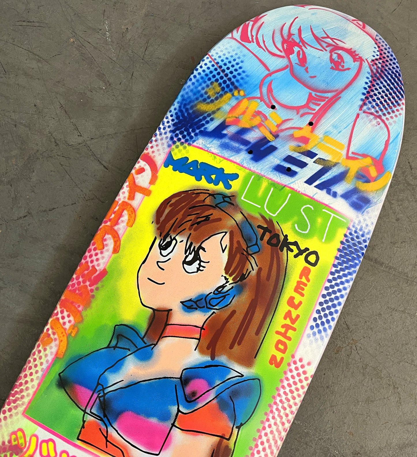 gonz dream girl WHITE/BLUE/GREEN 9.5 X 31.75 1 OF 1