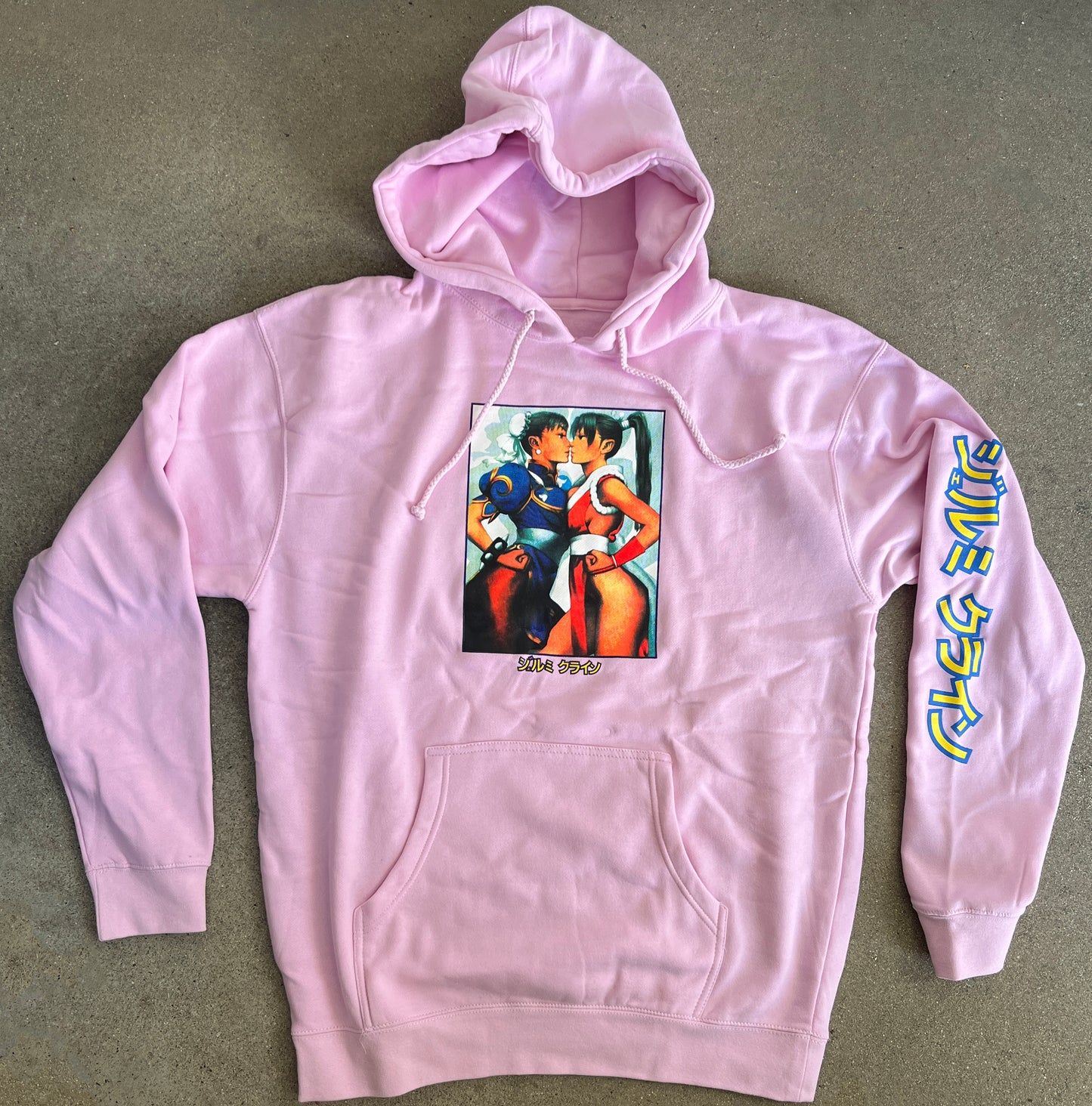 chun vs. mai hooded sweatshirt - PINK
