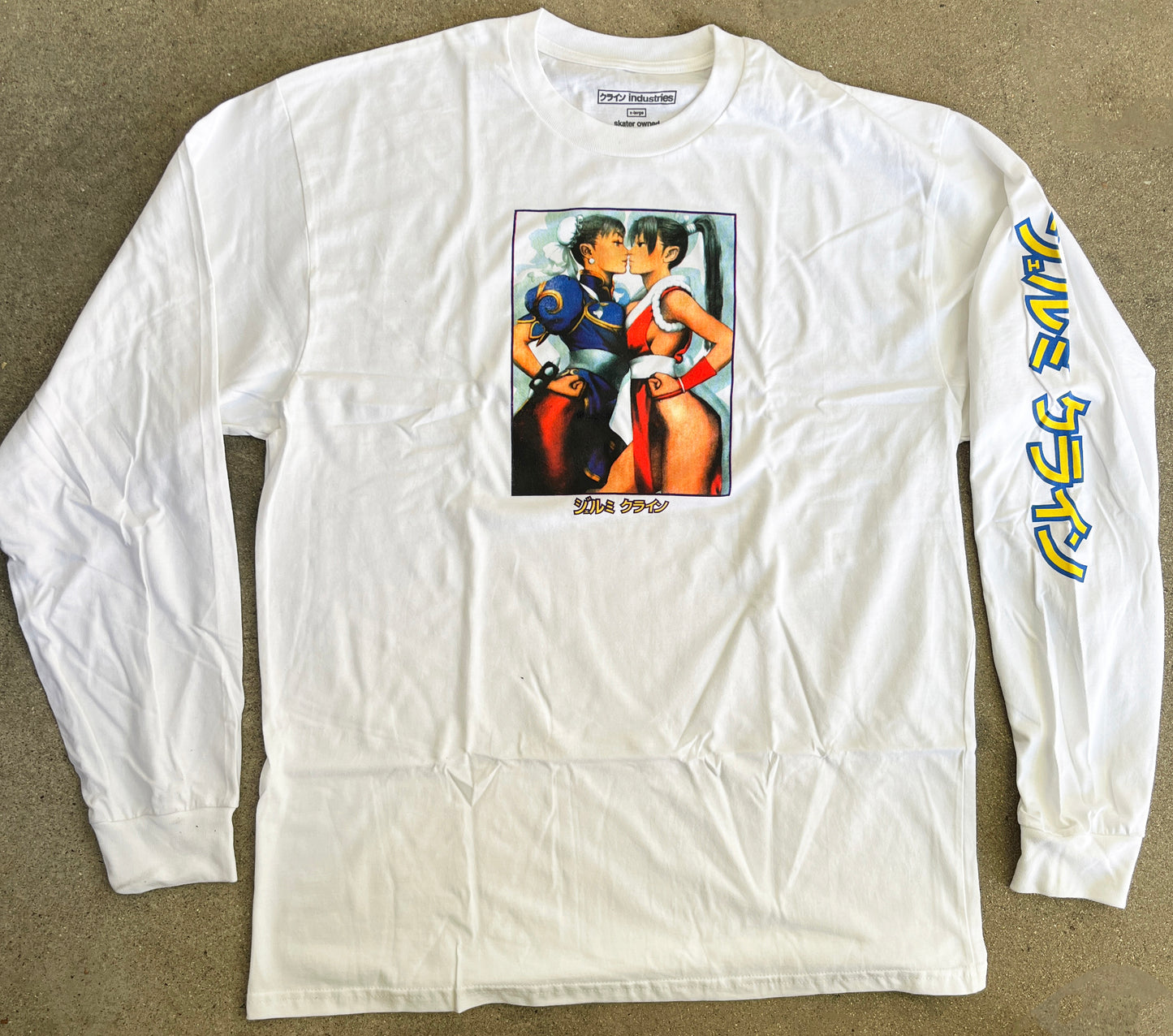 chun vs. mai LONG SLEEVE t-shirt -WHITE