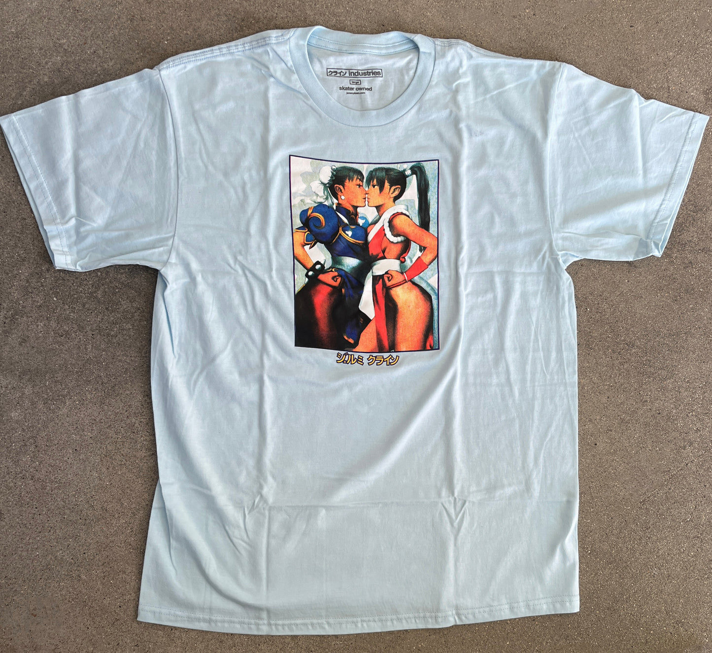 chun vs. mai t-shirt - LIGHT BLUE