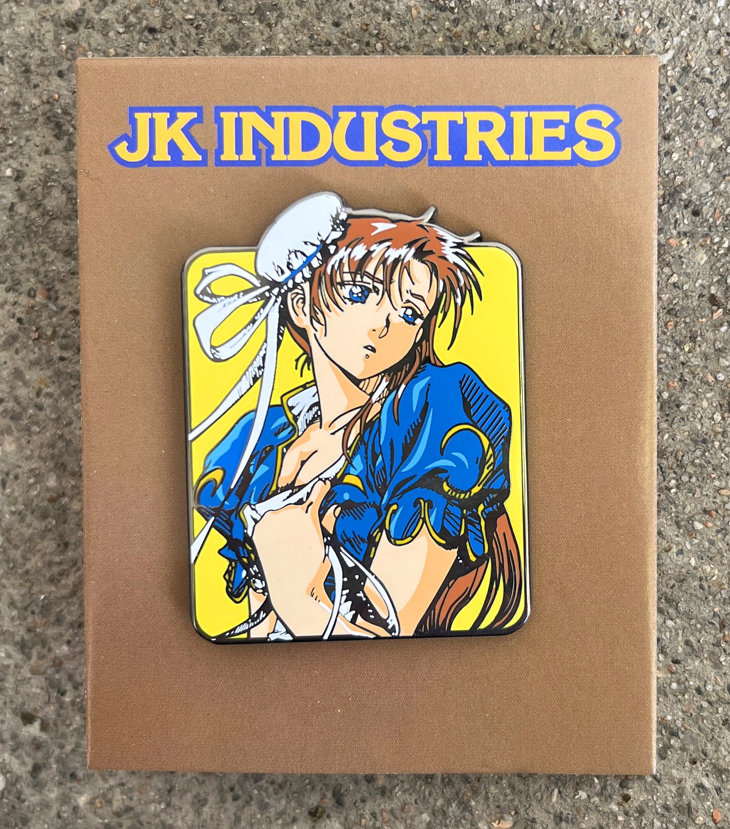 chun li hard nickel enamel pin