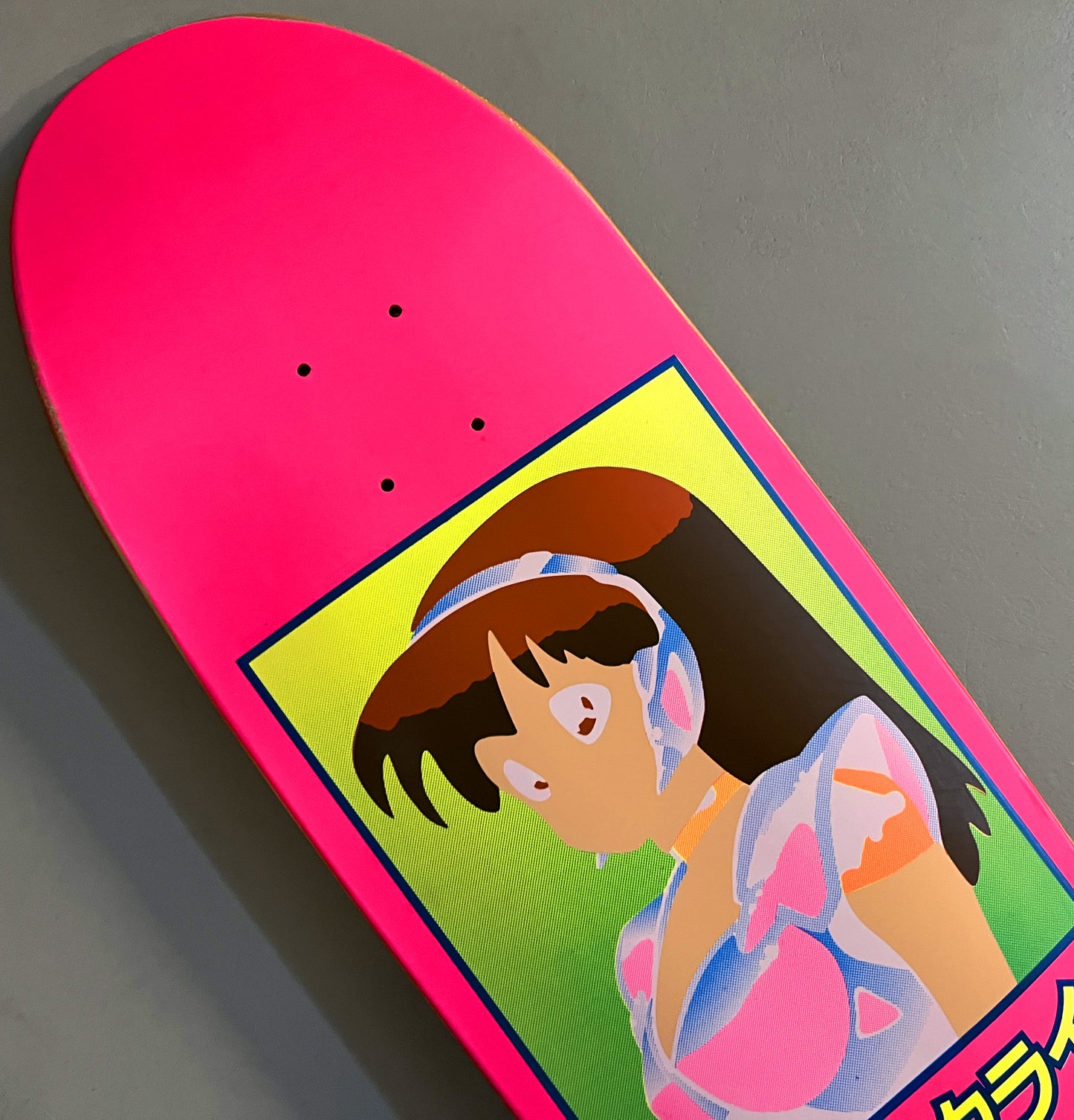 dream girl MIS-PRINT FLUORESCENT PINK NO BLACK PASS 9.5 X 31.75 HAND SCREENED - 1 OF 1