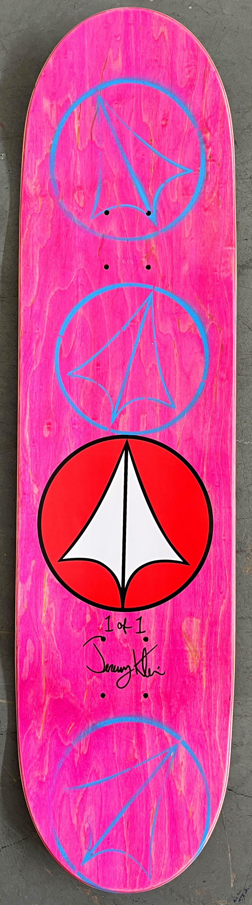 SIGNED macross 8.5 X 32.25 STARDUST AQUA/PURPLE/PINK/RED GRADIENT- 1 of 1