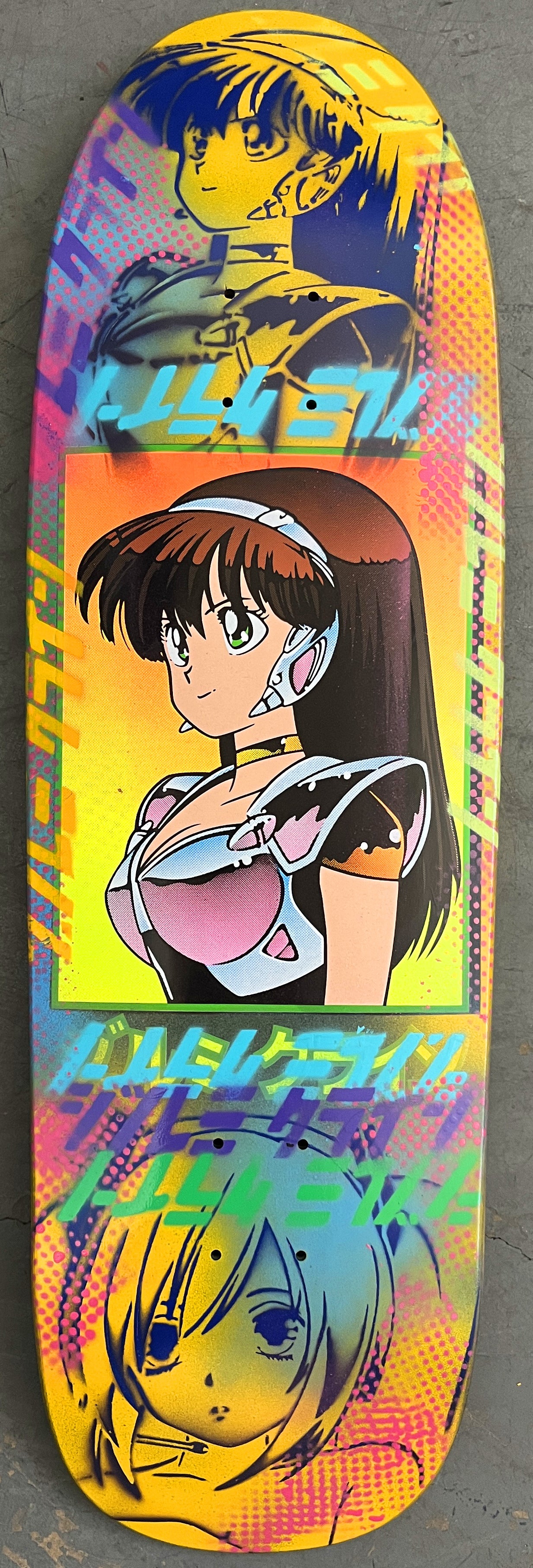dream girl YELLOW/PINK/BLUE/ORANGE 9.5 X 31.75 1 OF 1