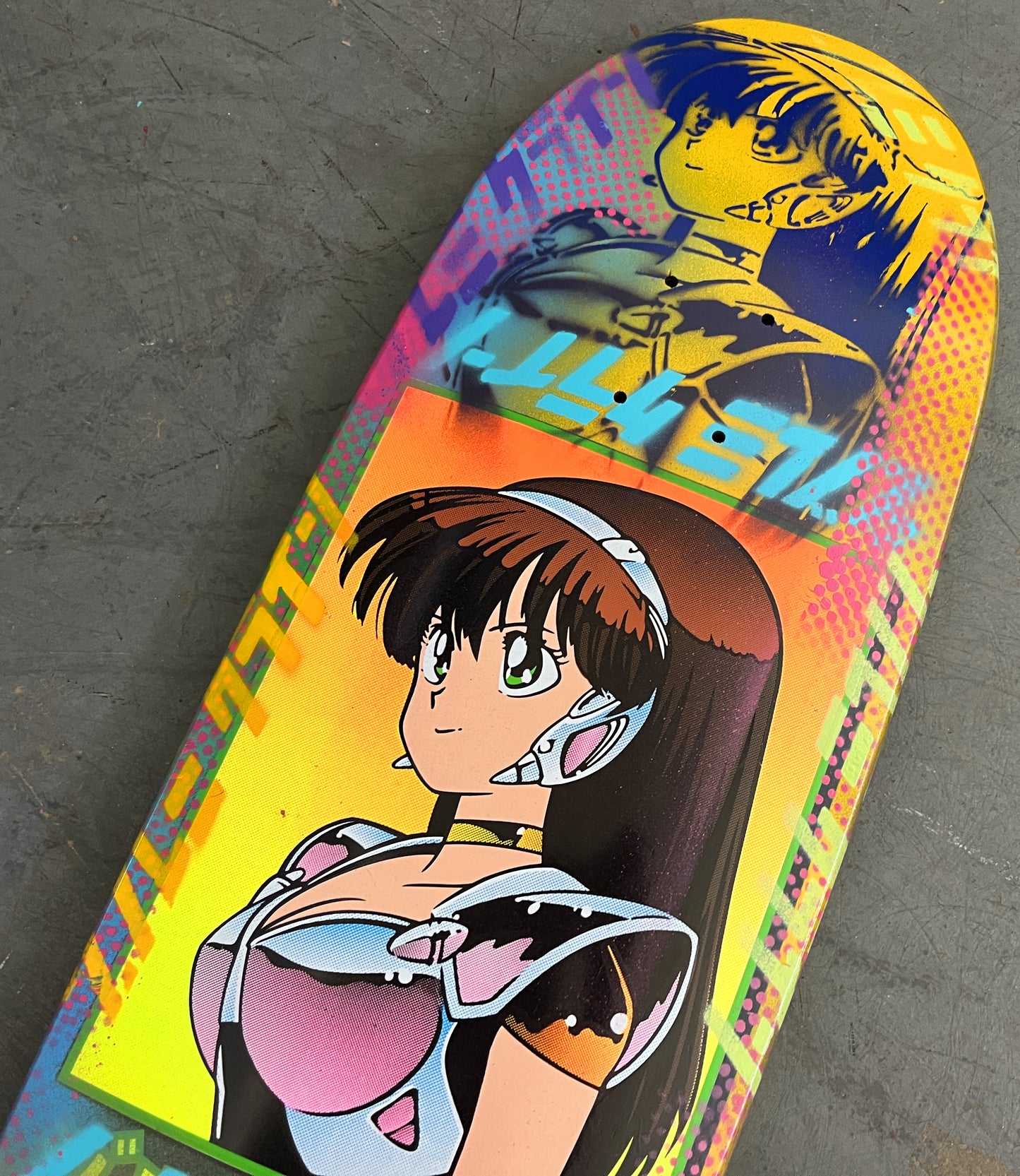 dream girl YELLOW/PINK/BLUE/ORANGE 9.5 X 31.75 1 OF 1