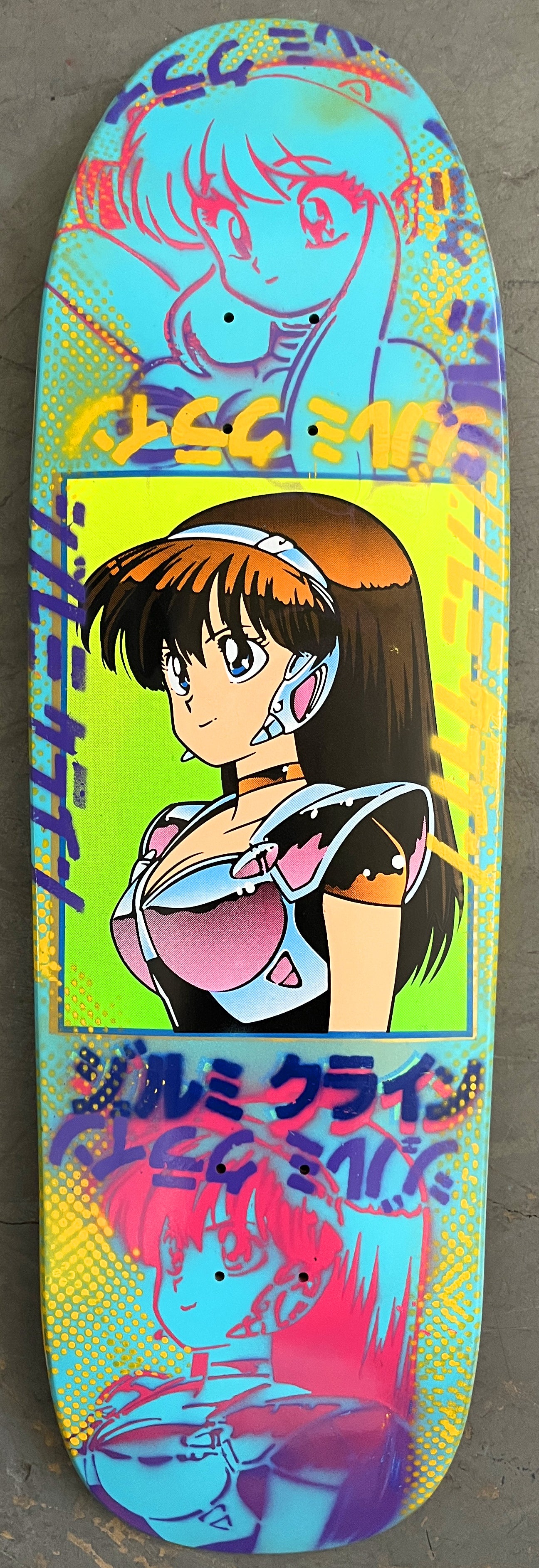 dream girl BRIGHT BLUE/PINK/PURPLE/YELLOW 9.5 X 31.75 1 OF 1
